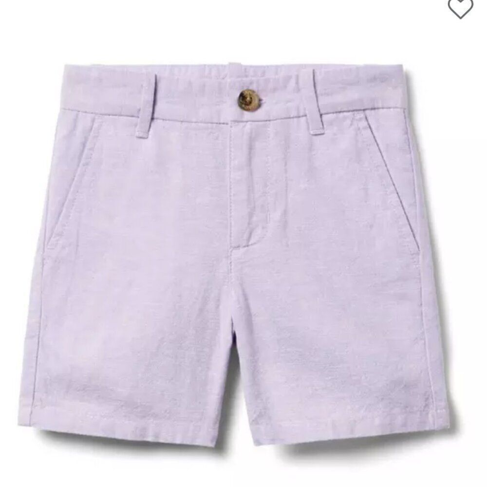 Janie and Jack 100049170 Boy Orchid Breeze Linen-Cotton Short  NWT